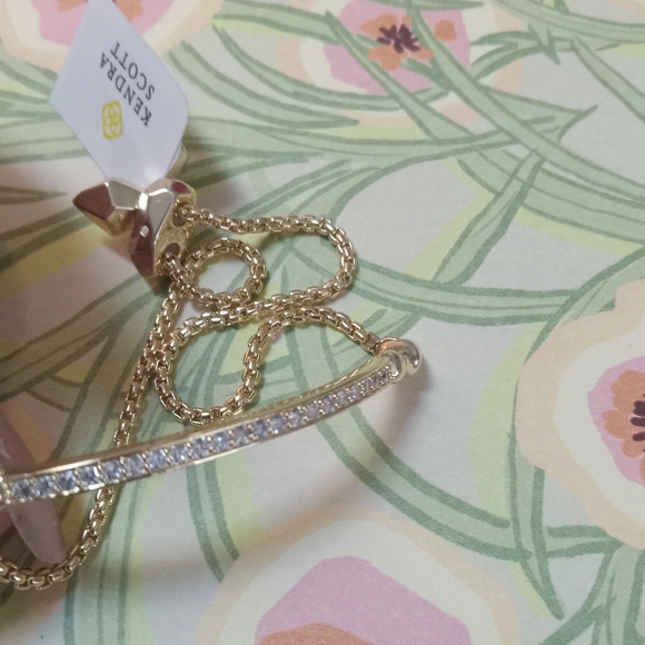 Kendra Scott Gold Bracelet with Crystals - Picture 1 of 8